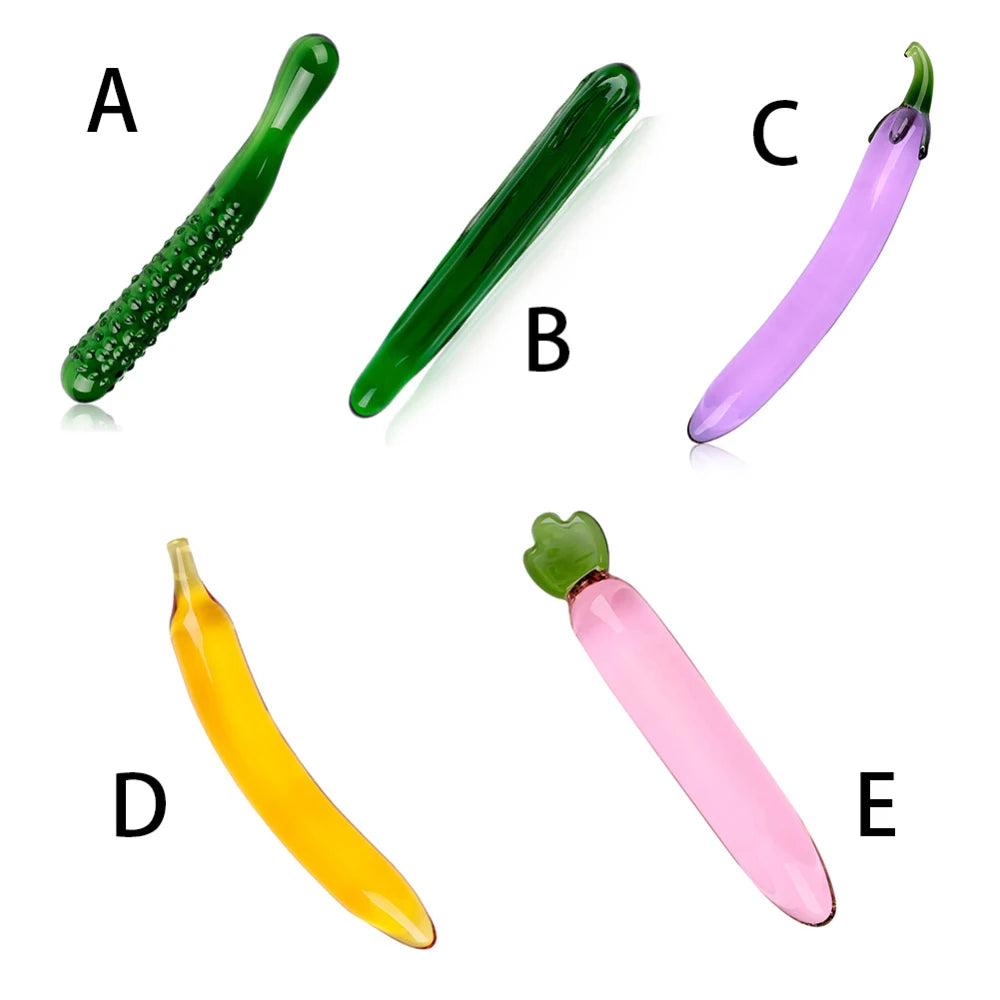 Vegetable Crystal Glass Dildo