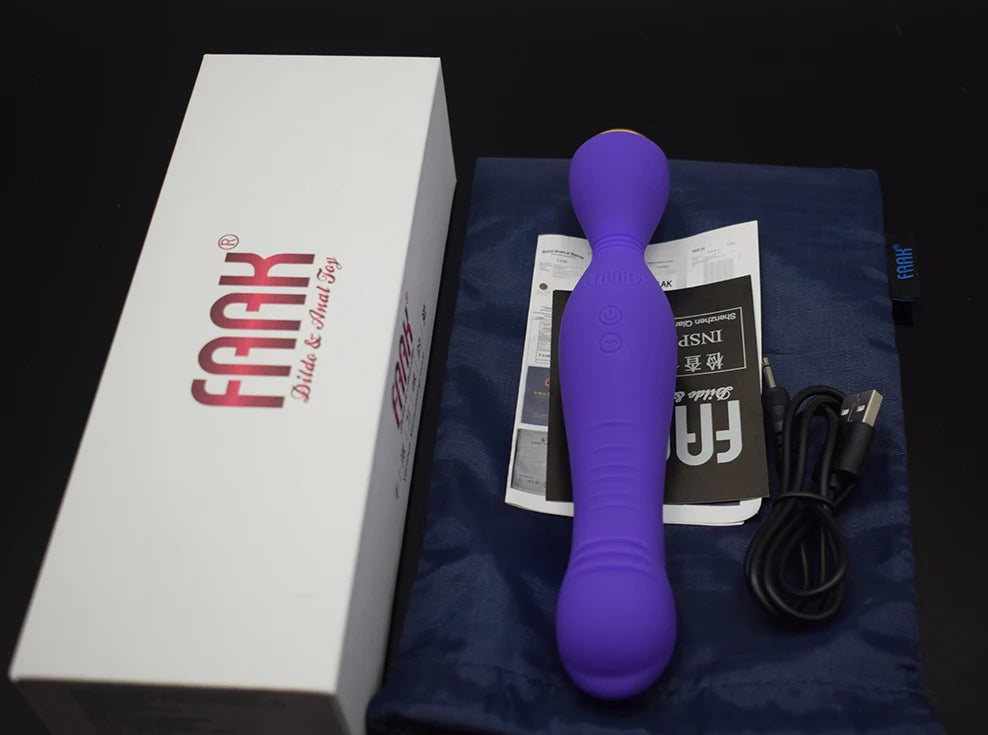 Faak Double Head Wand Vibrator