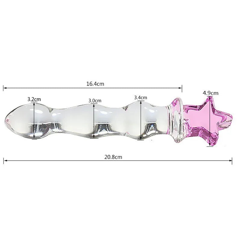 Cute Crystal Glass Dildo