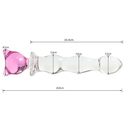 Cute Crystal Glass Dildo