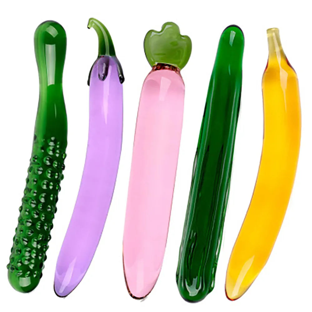 Vegetable Crystal Glass Dildo