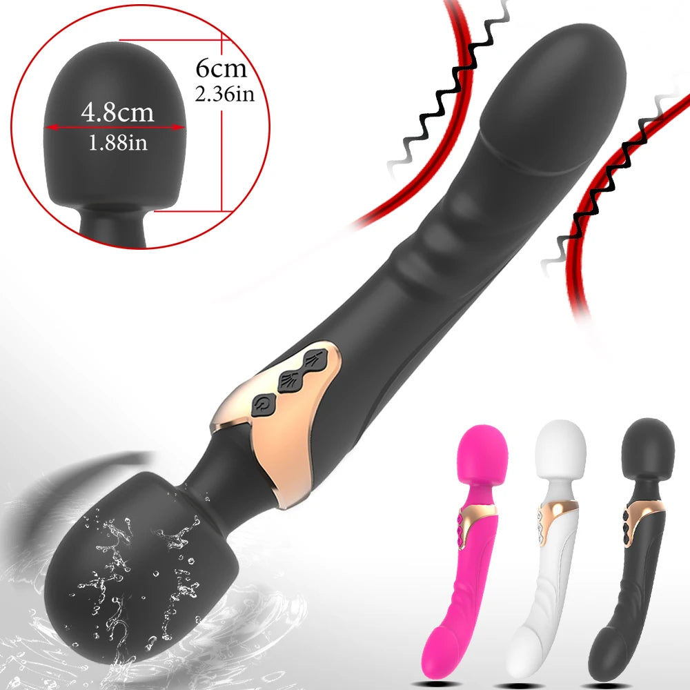 10 Mode Curved Wand Massager