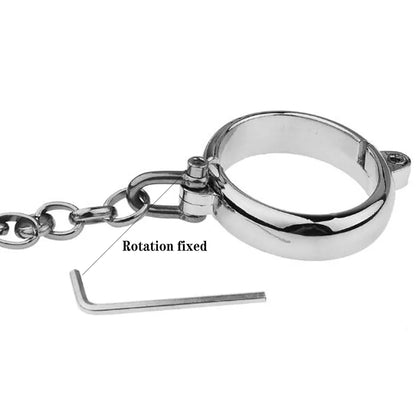 Oval Type Metal Bondage Lock Handcuffs