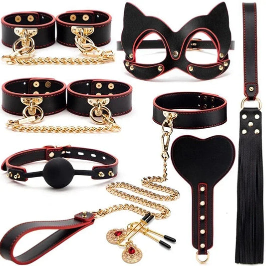 Genuine Leather Bondage Set