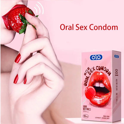 Yummy Oral Sex Condom - 10pcs