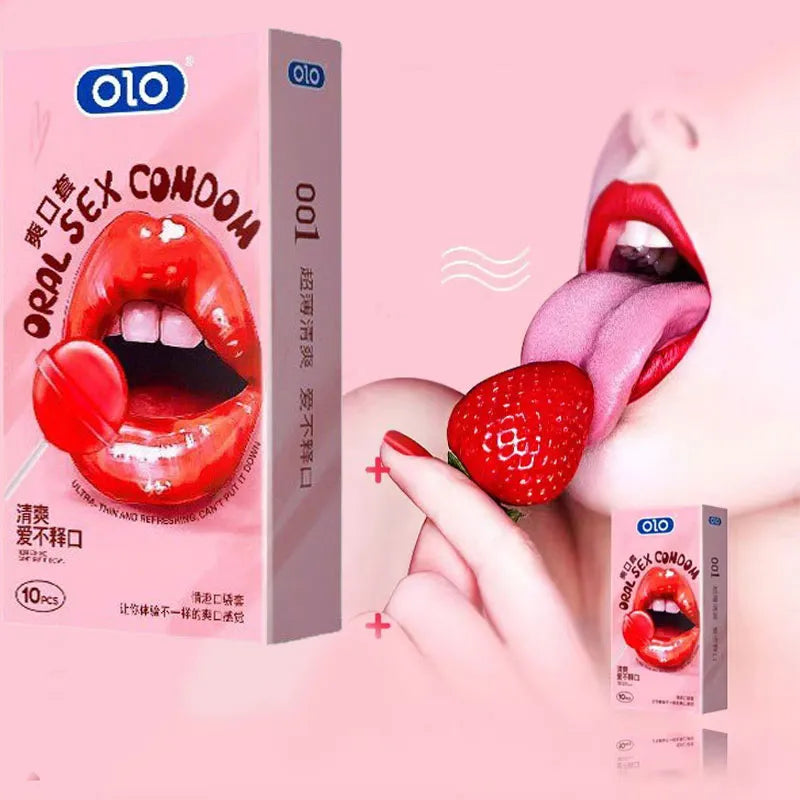 Yummy Oral Sex Condom - 10pcs