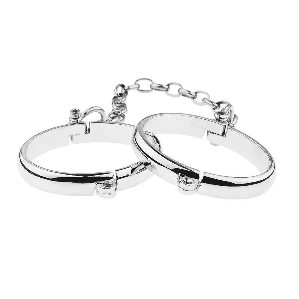 Oval Type Metal Bondage Lock Handcuffs