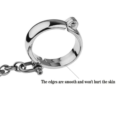 Oval Type Metal Bondage Lock Handcuffs